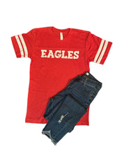 Load image into Gallery viewer, Eagles Striped Football Jersey Tee