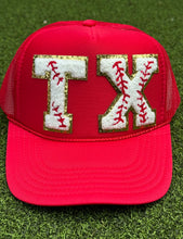 Load image into Gallery viewer, Texas Rangers Baseball Patch Trucker Caps