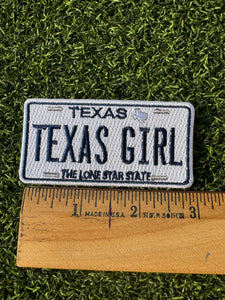 Texas Girl Iron On Patch