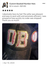 Load image into Gallery viewer, Custom Number Baseball Hats