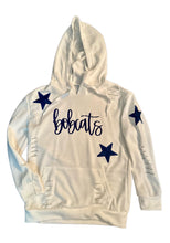 Load image into Gallery viewer, Bobcats &amp; Stars Distressed Hoodie