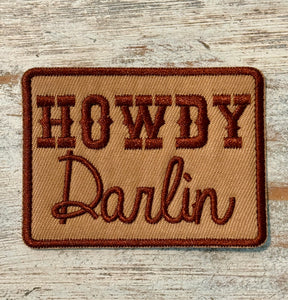 Howdy Darlin’ Iron On Patches