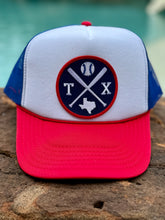Load image into Gallery viewer, Texas Baseball Patch Trucker Hats