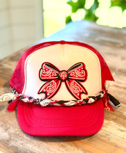 Load image into Gallery viewer, Girls Bow &amp; Bandana Trucker Hat