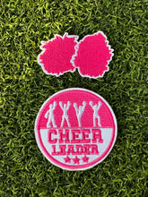 Load image into Gallery viewer, Pink Cheer Iron On Patches