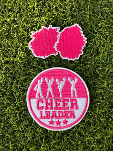 Pink Cheer Iron On Patches