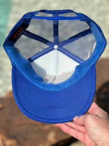 YOUTH Bobcat Trucker Hat in Royal Blue