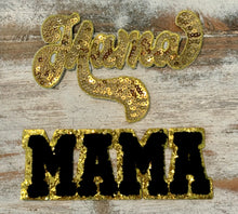 Load image into Gallery viewer, Gold Mama Iron On Patches