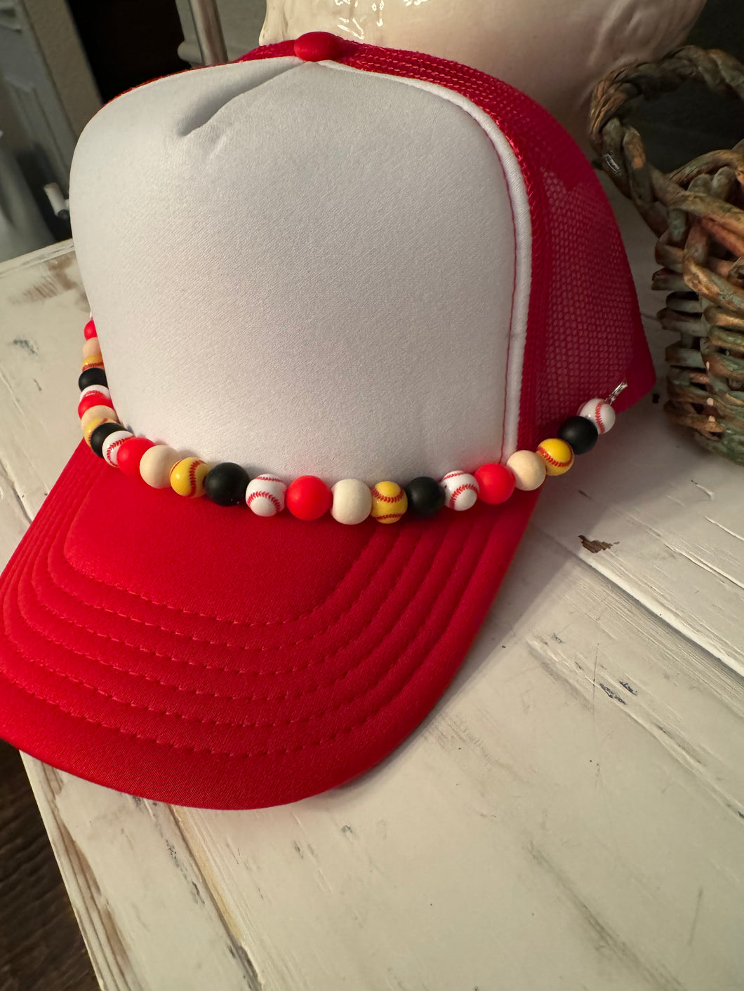 Softball & Mom of Both BEAD CHAINS for Trucker Hats