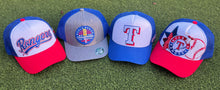 Load image into Gallery viewer, Texas Rangers Baseball Patch Trucker Caps