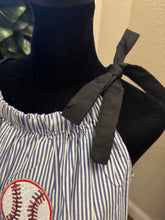 Load image into Gallery viewer, Sequined Baseball Halter Tie Tank Top