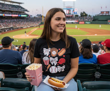 Load image into Gallery viewer, Baseball &amp; Bows T-Shirt