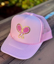 Load image into Gallery viewer, Pink Tennis Trucker Hat