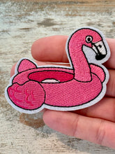 Load image into Gallery viewer, Pink Flamingo Iron On Patches