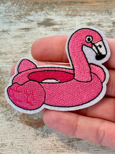 Pink Flamingo Iron On Patches