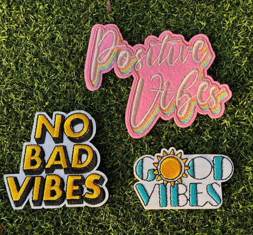 Vibes Iron On Patches