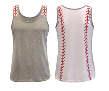 Load image into Gallery viewer, Baseball Time Tank Tops