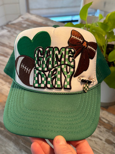 Green Game Day Football Hat