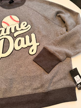 Load image into Gallery viewer, Fleece Baseball Game Day Pullover Sweatshirt
