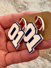 Load image into Gallery viewer, Player Number Earrings