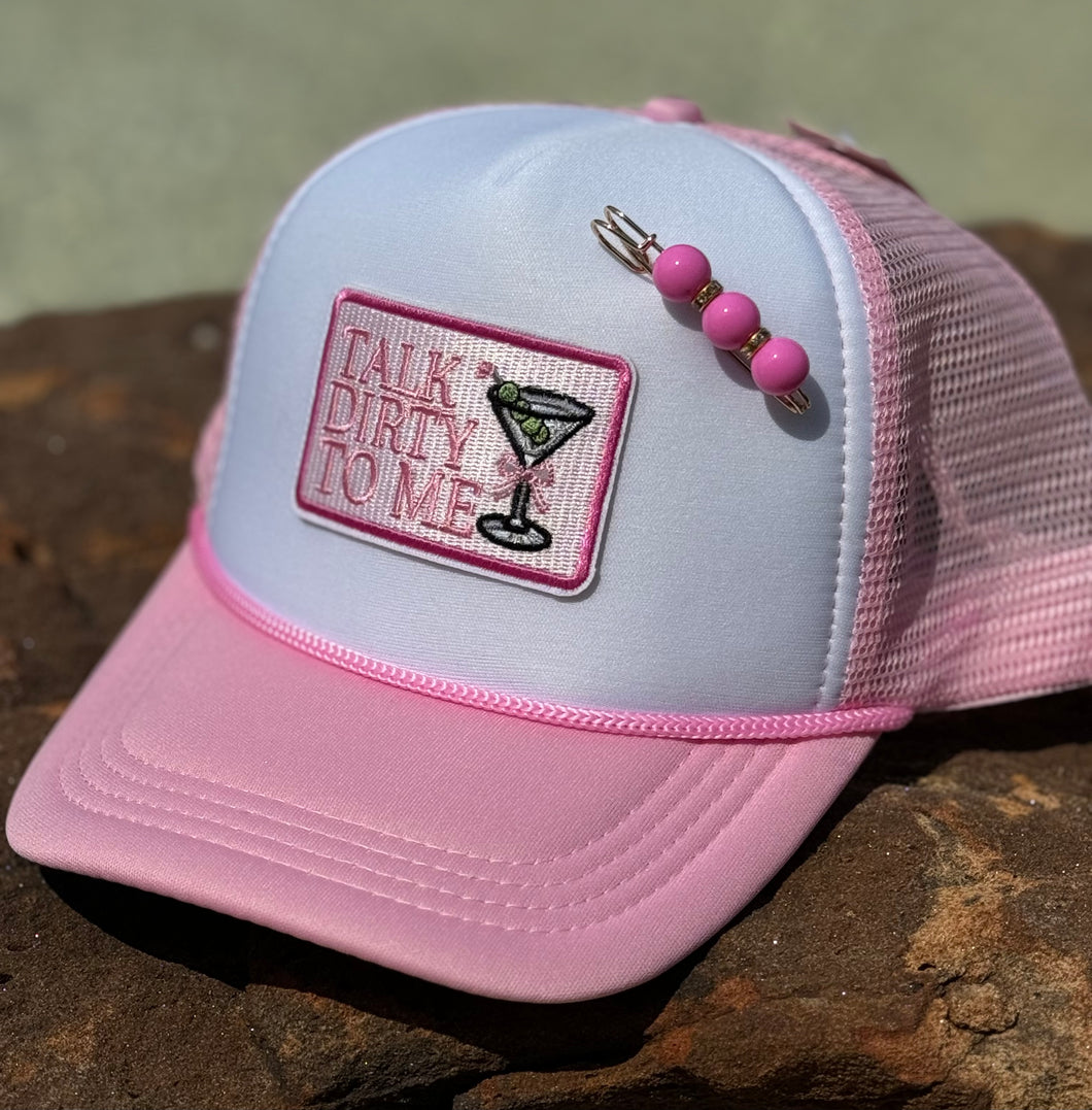 Talk Dirty To Me Martini Trucker Hat