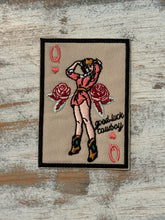 Load image into Gallery viewer, King George &amp; Queen Cowgirl Playing Card Iron On Patch