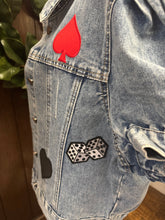 Load image into Gallery viewer, Poker Patch Denim Jacket