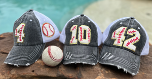 Custom Number Baseball Hats