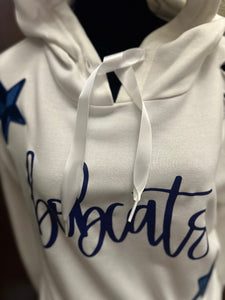 Bobcats & Stars Distressed Hoodie