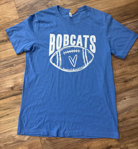 For the Love of Football Bobcats Tee