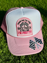 Load image into Gallery viewer, Take Me to the Racetrack Trucker Hat