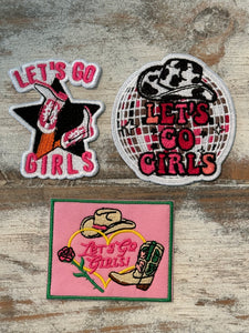 Let’s Go Girls Iron On Patches