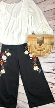 Load image into Gallery viewer, White Dotted Swiss V-Neck Blouse