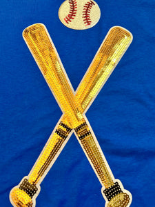Sequin Baseball Bat & Ball Tops (Tanks, Tees & Sweatshirts)