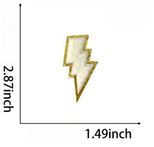 Load image into Gallery viewer, Lightning Bolt Iron On Patches