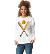 Load image into Gallery viewer, Sequin Softball Bat &amp; Ball Tops (Tanks, Tees &amp; Sweatshirts)