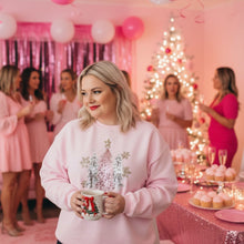 Load image into Gallery viewer, Faux Glitter O’ Christmas Tree Sweatshirts