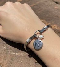 Load image into Gallery viewer, Baseball Softball Pearl Charm Bracelet
