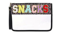 Load image into Gallery viewer, Clear “Snack” Pouch Wristlet Bag