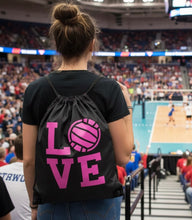 Load image into Gallery viewer, Volleyball Cinch Drawstring Bag