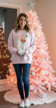 Load image into Gallery viewer, Pink Vintage Santa Sweatshirt
