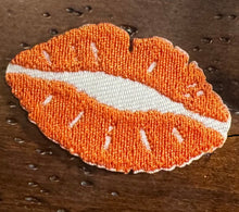 Load image into Gallery viewer, Team Color Game Day Lip Iron On Patches