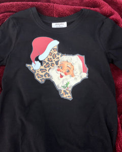 Texas Santa Christmas Tee