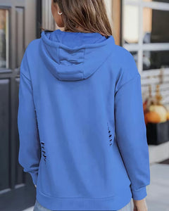 Distressed Blue Bobcats Hoodie