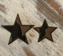 Load image into Gallery viewer, Camouflage Star Iron On Patches (Big &amp; Small)