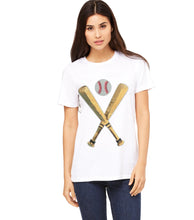 Load image into Gallery viewer, Sequin Baseball Bat &amp; Ball Tops (Tanks, Tees &amp; Sweatshirts)