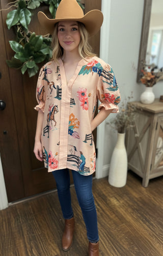 Rodeo Daisies Blouse