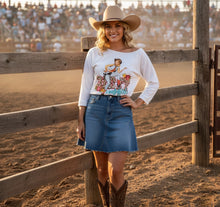 Load image into Gallery viewer, Dirty Cowgirl Off-The-Shoulder Top