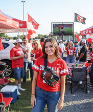 Load image into Gallery viewer, Custom Number Football Fanny Pack with Silver Charm Chain