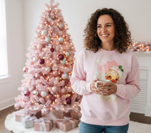 Load image into Gallery viewer, Pink Vintage Santa Sweatshirt